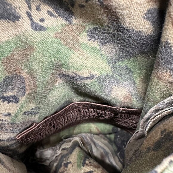 Vintage Hunting Camo Jacket Coat Medium Korea Blue Bill Red Head Camouflage 90s - Picture 8 of 10